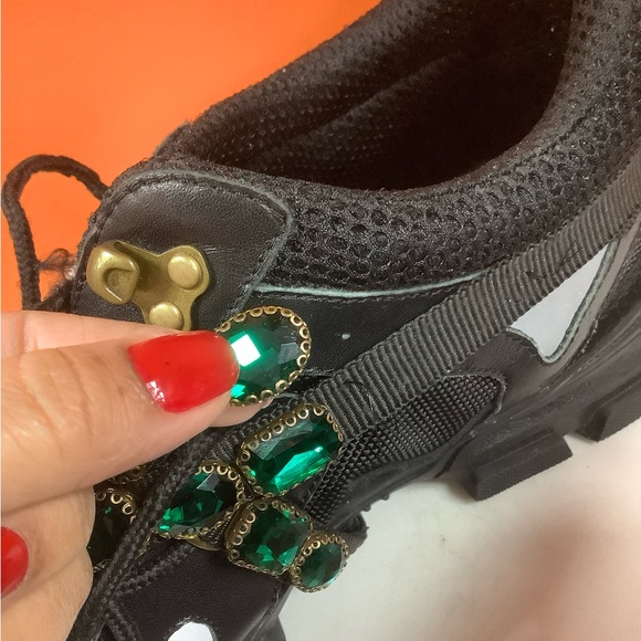 Gucci Flashtrek Jeweled Sneakers - Picture 14 of 15